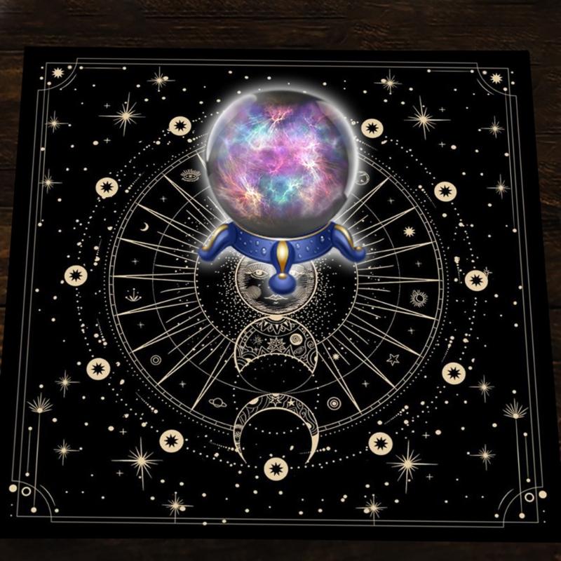 50x50/60x60/75x75cm Tarot Tablecloth Mat Geometric Divinations Table Cloth Board Game Oracles Card Pad Rune Support Mat