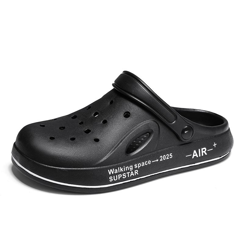 New Arrival Mens Sandals Casual Printed Beach Shoes Fashion Clogs for Men Non-slip Wear-resistant Garden Shoes Slippers Man