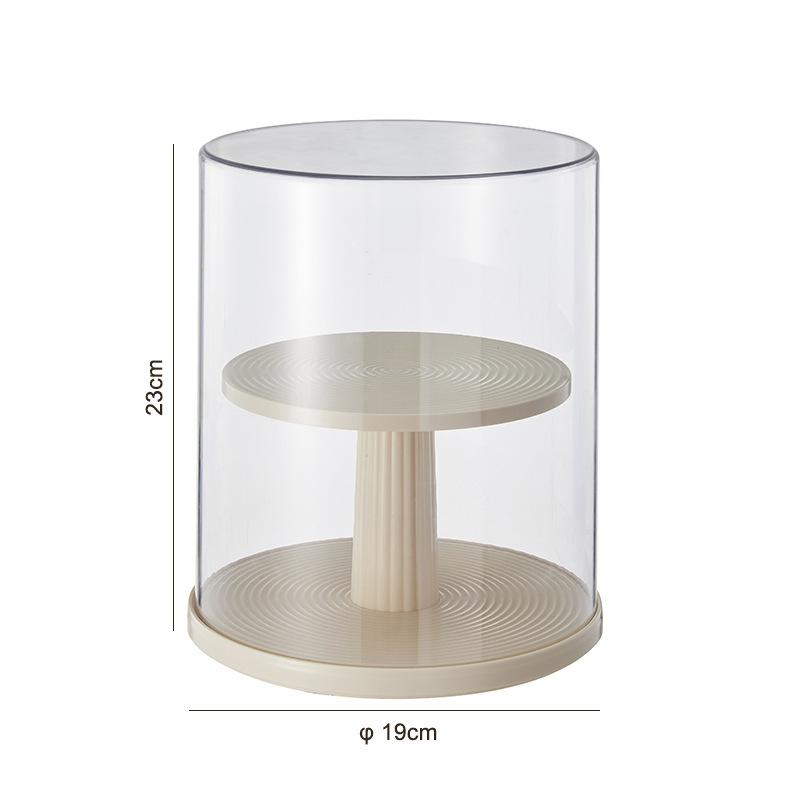 

Transparent rotatable blind box storage display rack, multi-layer doll and figurine display box, dustproof Pop Mart storage box