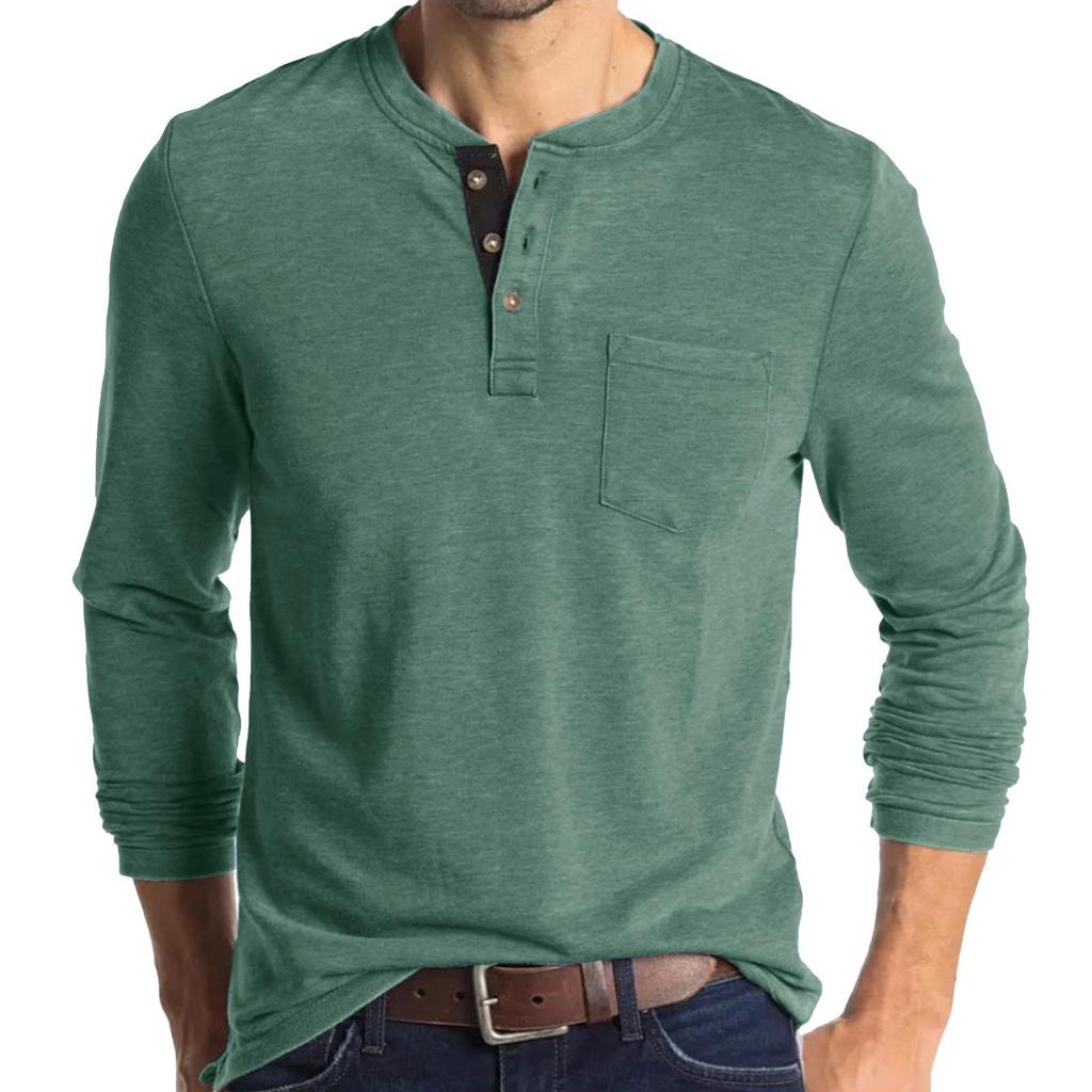 2023 Men's Long Sleeve Round Neck T-Shirt