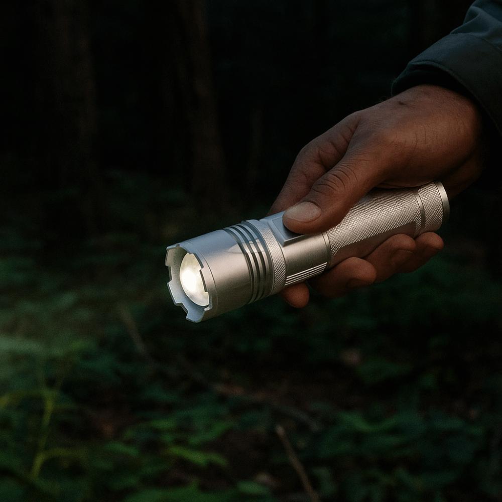 Strong Light Aluminum Zinc Zinc Alloy Flashlight USB Rechargeable LED Pocket Flashlights  Emergency Use
