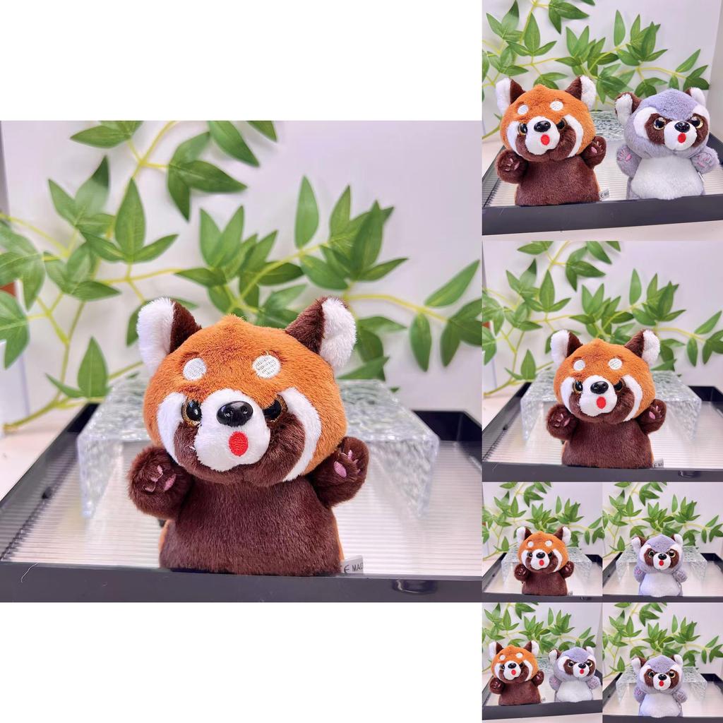 Entzückender Niedlicher Plüsch Waschbär Schlüsselanhänger Spielzeug Weicher Kurzer Plüsch Stofftier Puppe