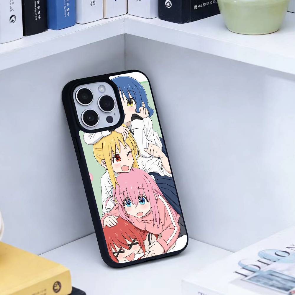 Custodia per Telefono Anime Carina B-BOCCHI T-THE R-ROCK Per iPhone 17,16,15,14,13,Pro,Max,Plus,Magnetica Per Ricarica Wireless Magsafe