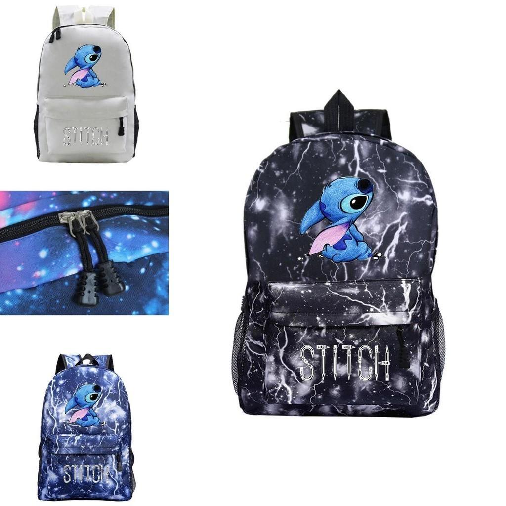 Cute Stitch Backpack Rucksack For School Student Travel Multicolor