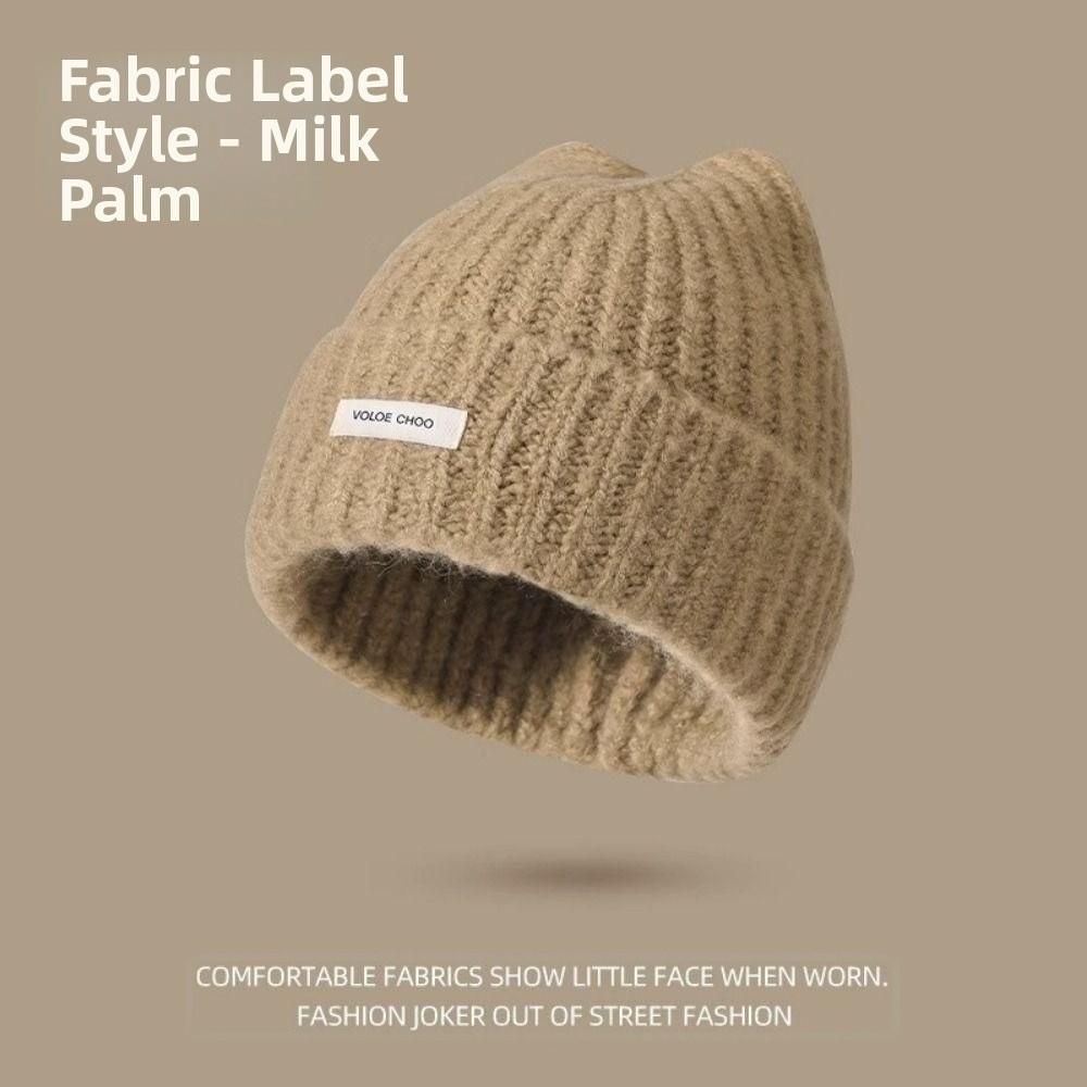 High Quality Solid Color Knitted Beanies Anti-cold Outdoor Winter Autumn Hats Keep Warm Ladies Casual Cap For Women/Men/Students