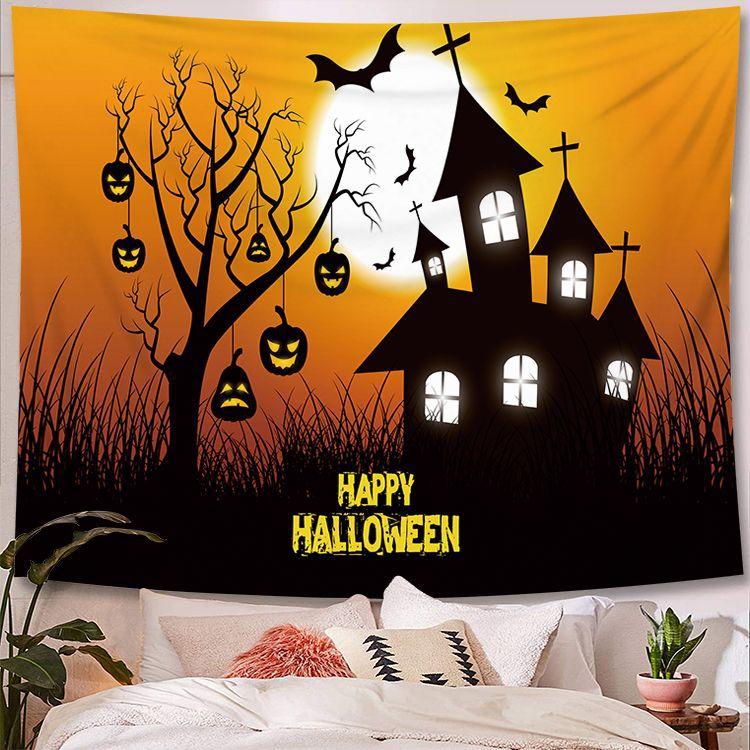 Scary Blood Palm Halloween Wall Tapestry Rug  Party  Covering  for Home Bar  Decor