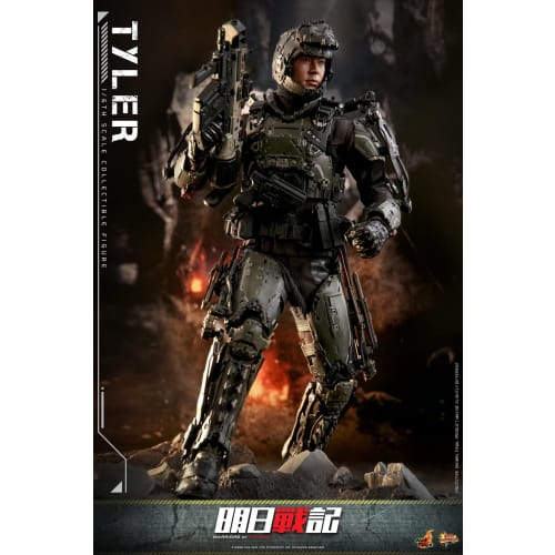 Movie Masterpiece Warriors of Future Tyler 1/6 Scale Figure, Black, Approximately 31cm Tall, MMS667