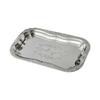 Elegant French Style Metal Tray Engraved Floral Pattern For Serving Snacks Fruits And Appetizers In Homes Or Restaurant
