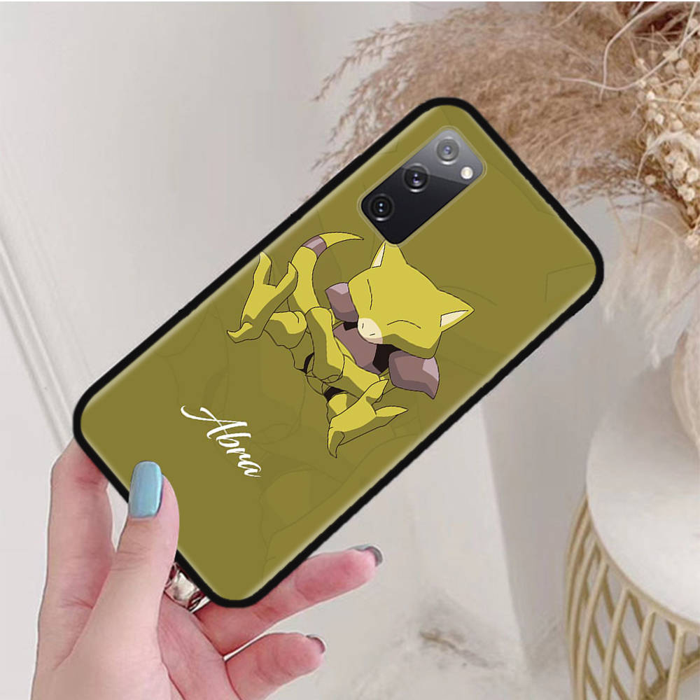 Black Case for Samsung Note 20 Lite S24 Ultra S23 A03 A05 A06 A11 A71 A15 A16 A13 A24 A25 A33 A52 A53 A50 M55 M35 Plus P-35 Cute Pokemons Pikachus