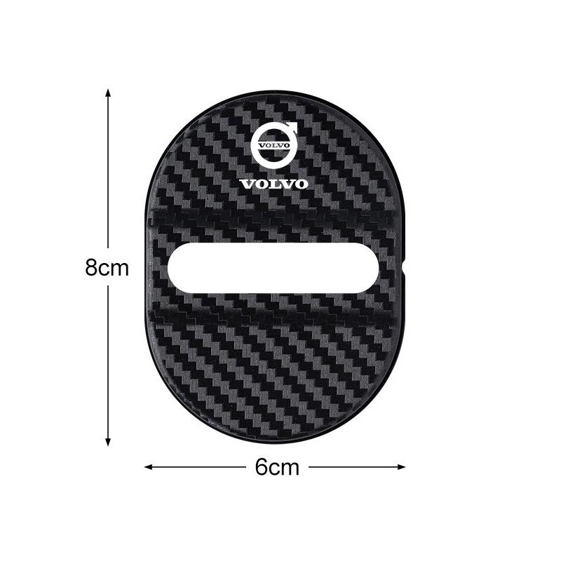 

4PC Universal Car Door Lock Protector Cover Self-adhesive Anti Rust Sleeve For Volvo V50 XC60 V40 XC90 S60 XC40 S90 Olestar AWD