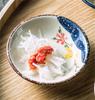 Ceramic Seasoning Small Dish Japanese Willow Porcelain Pepper Taste Dish Round Small Plate Dipping Saucer Dish Kitchen Tableware