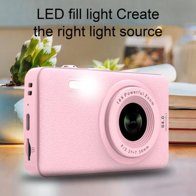 Kids Digital Camera with Easy Operation Ergonomic Design Large LCD Screen Rechargeable Battery Reader-compatible Camera