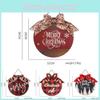 Unique Red And Black Plaid Wooden Christmas Tag For Stylish Indoor Holiday Decor