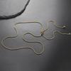 Round Snake Chain for Women Long Necklace Adjustable Gold Color Stainless Steel Chain Winter Sweater Jewelry Fashion Accessories