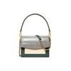 Robinson Fashion Classic Patchwork Crocodile Leather Accordion Shoulder Bag Women Bags 75001-025
