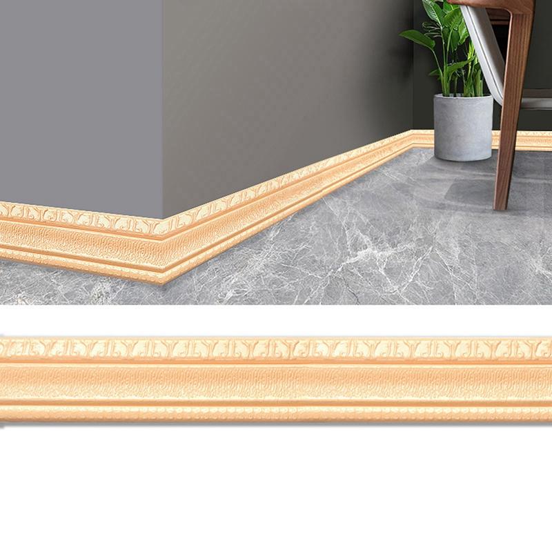 Decorare cu spumă adezivă embosare 3D 2,3 M Multifuncțional Auto-adeziv Decorare perete Linie plinte Decor Decor Autocolant Decor perete