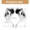 Realistic Foxes Ear Headbands Carnivals Party Plush Headpiece Movie Enthusiasts Party Role Play Animes Makeup Hairband