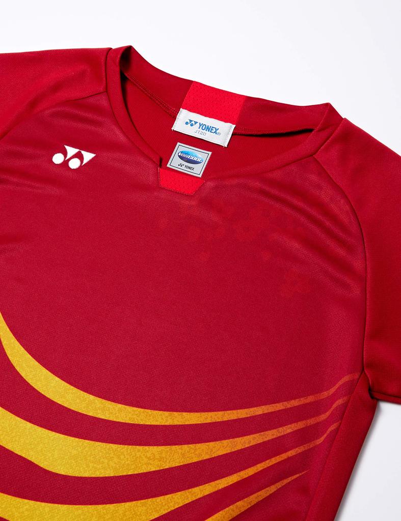 YONEX Kurenai Short Sleeve Game Japan J120 To Japanese Size Kids' (821) Shirt, (equivalent 120)
