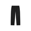 Li Ning CF Casual Solid Color Mid Waist Straight Leg Sports Pants Men bottoms Black AYKU627-1