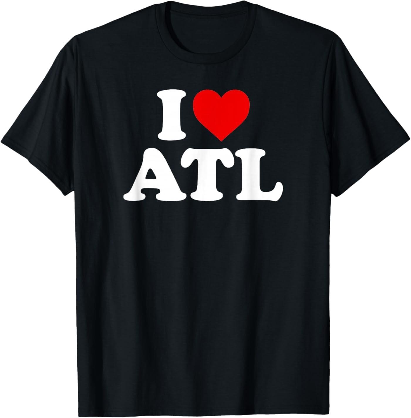 I Love Atlanta ATL - Heart T-Shirt S разноцветный