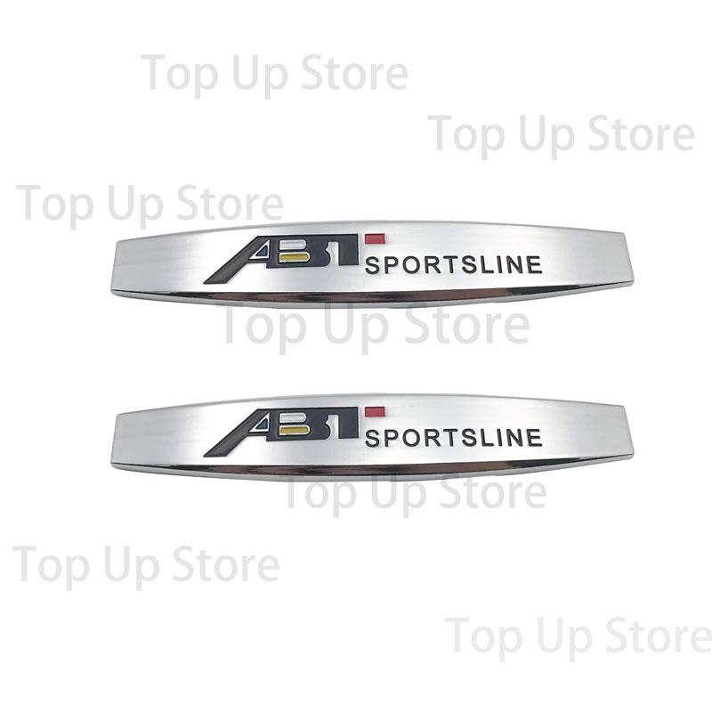 3D Metal Car Styling ABT Sportsline Emblem Sticker Badge For A3 A4 A5 A6 A7 A8 S2 S3 S4 S5 RS Q8 Body Decoration