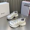 Lederversion~ Daddy Schuhe Damen dünn 2025 neu Sommer atmungsaktive Laufschuhe vielseitige Plateau Freizeitsportschuhe