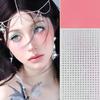 Adesivo per tatuaggio in cristallo Glitter Eyeliner Sopracciglio Trucco Viso Occhi Diamante Tatuaggio temporaneo Adesivi per eyeliner 3D con strass rock