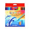 Eco-Friendly Hexagonal Oil-Based Colored Pencils - 48 Color Set for Students