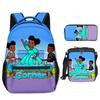 Timeless Unique Cool unicorn Pupil School Carrier Laptop Rucksacks 3D Pattern Oxford Water-resistant Boys/Girls Trip Backpacks