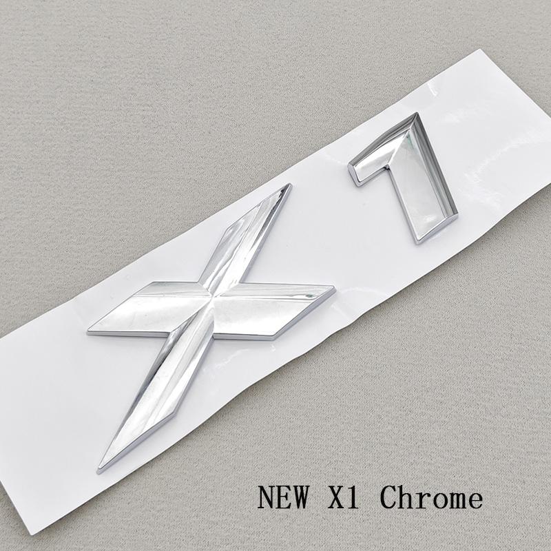 3D ABS Car Letters Logo X1 XDrive 20i Rear Trunk Badge Fender Side Emblem Sticker For BMW X1 X2 X3 XDrive More Car Accessories