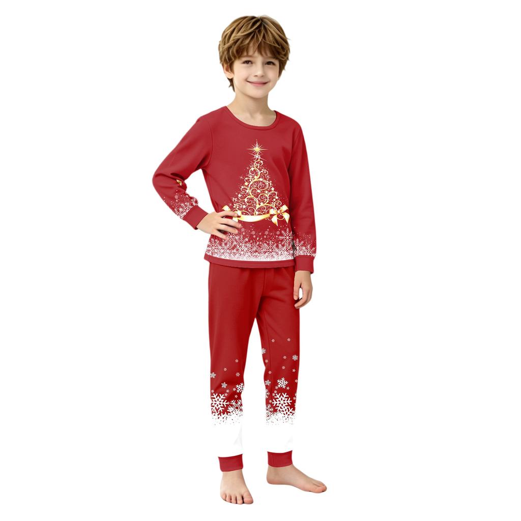 Christmas Matching Family Loungewear Set with Holiday Print for Women, Men and Kids