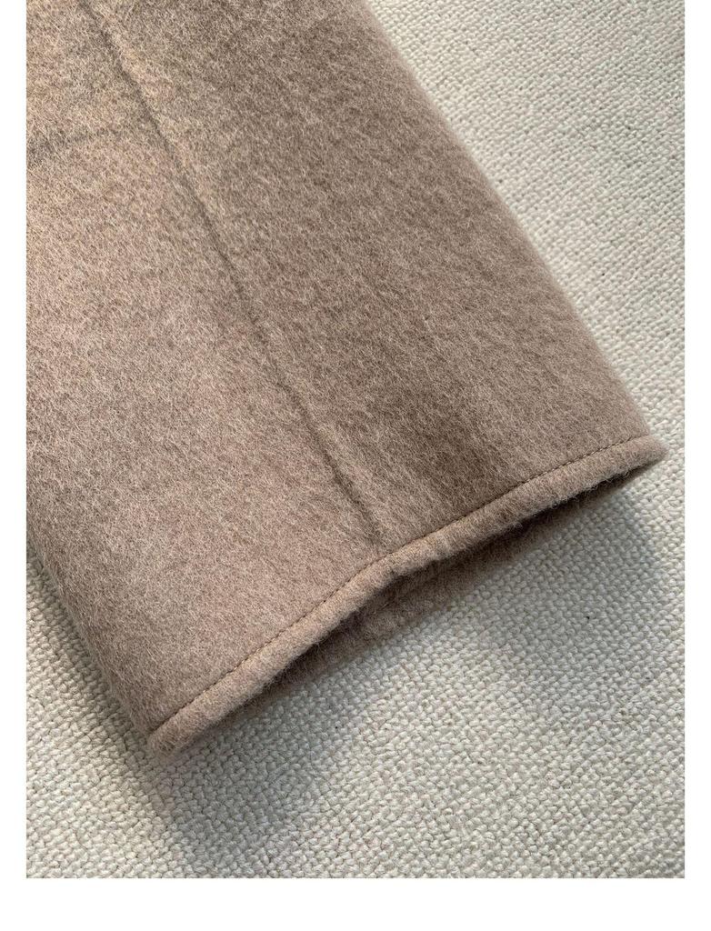 Handmade Italian Notch Lapel Coat – 70% Double-Faced Wool, Premium Quality