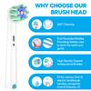 Replacement Toothbrush Heads Compatible with Oral B Electric Toothbrush, Cross Action Brush Head Refill for Pro, D, Smart Series