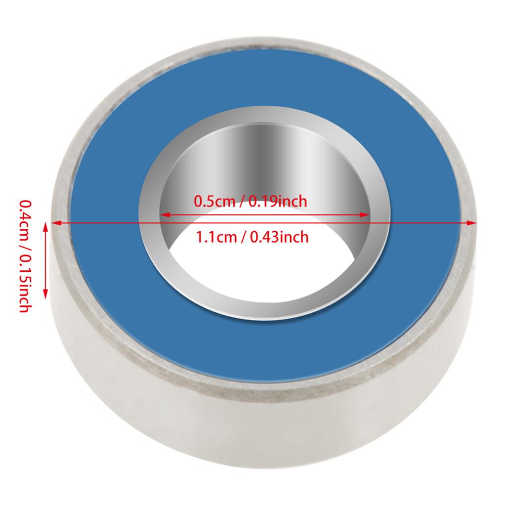 25 PCS Set MR115-2RS Bearings Blue Metal Rubber Sealed Ball Bearings 5*11*4mm