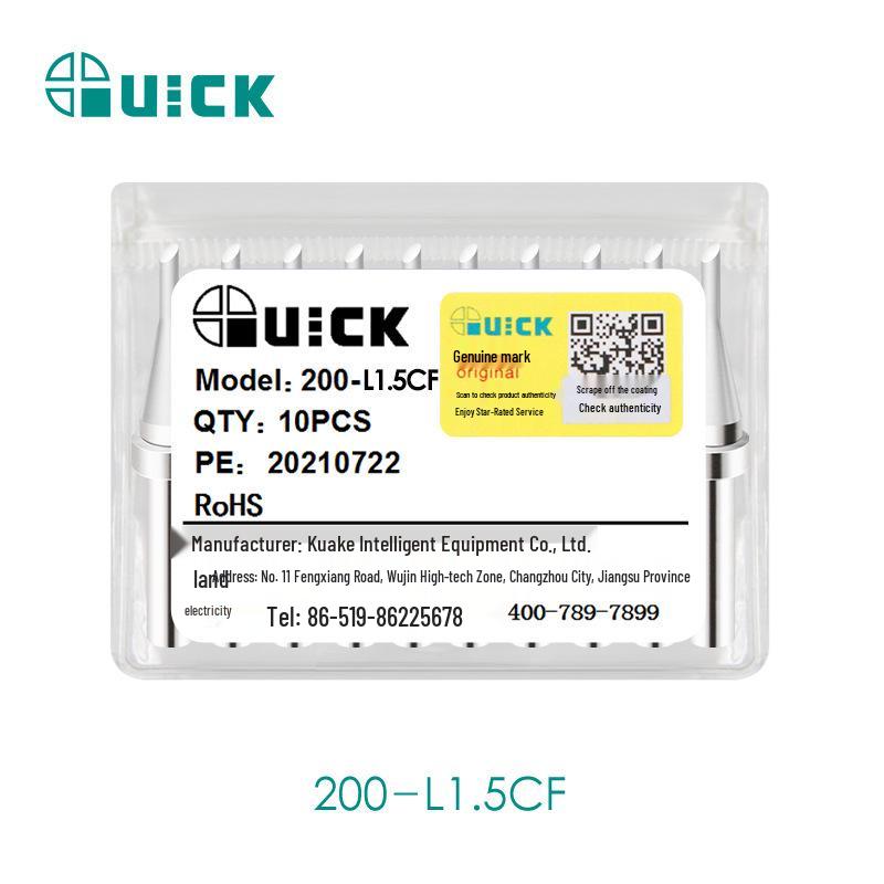 QUICK 203H Soldering Iron Tips 200-L Series: L1.5CF, L2CF, L3CF, L4CF, L5CF - Special Model