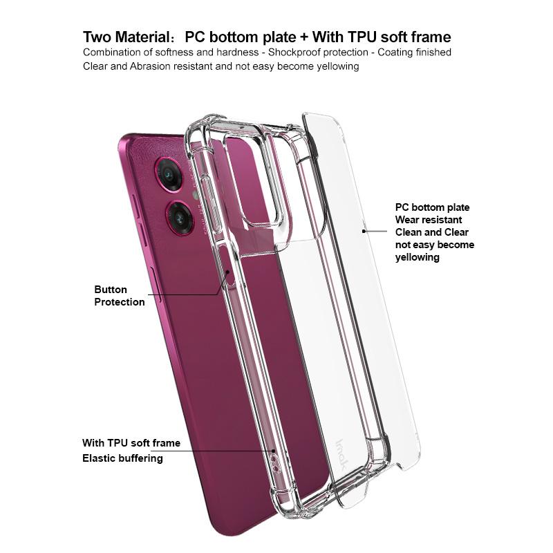 For Moto G35 G55 5G Phone Case IMAK Shock-resistant Soft Space Case