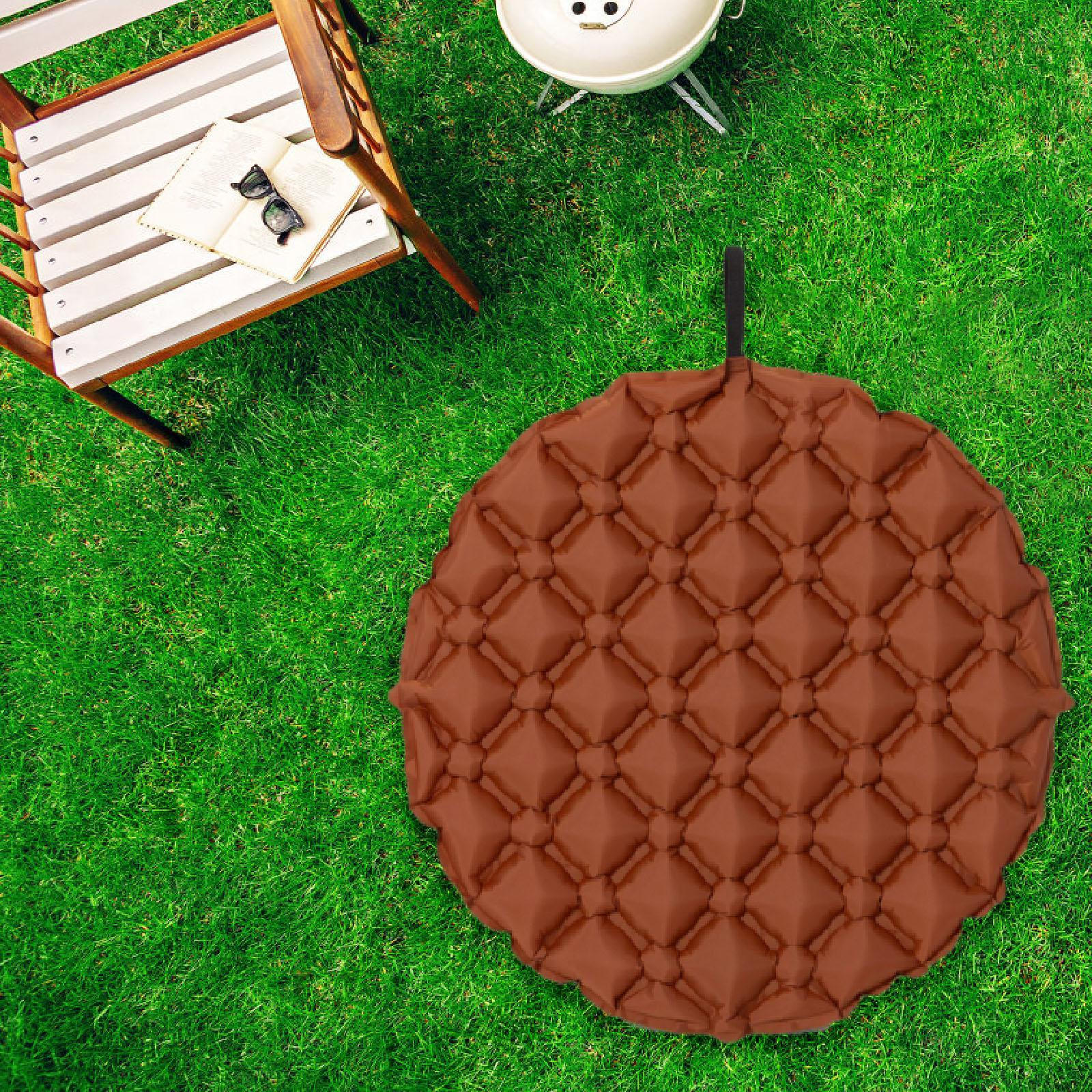 

Подушка сиденья с воздушной подушкой, складная конструкция для стадионов и путешествий Red Brown