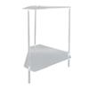 Acrylic End Table 2 Tier Corner Side Table Small Corner Table for Living Room Bedroom Balcony Easy