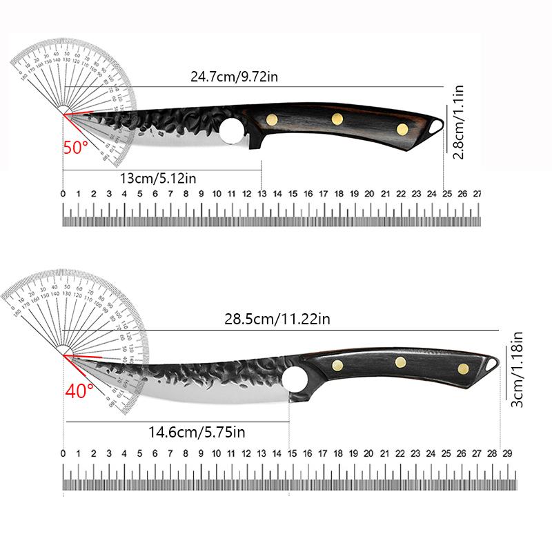 Forged Butcher Knife Kitchen Paring Boning Knife Handmade Utility Meat Cleaver Chef Filleting Knife Outdoors Fishing Knife