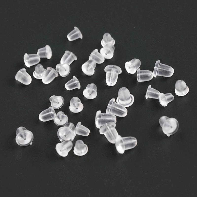 Eco-Friendly Silicone Non-Slip Earring Backs and Transparent Ear Studs