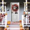 Halloween Door Wreath Decor With Long-Legged Figure Ghost Theme Party Hanging Ornament Front