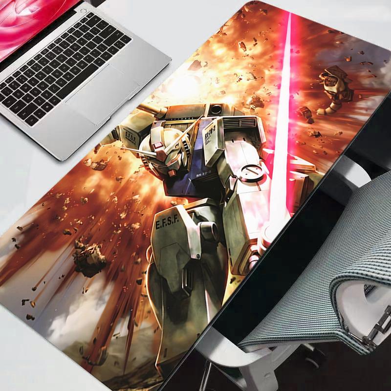 

Mouse Pad Large Rubber PC Computer Gaming Accessories Mobile Suit Gundam Mousepad Desk Mat Locking Edge Gamer Carpet 30x60x0.2cm