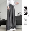 Women's 2024 Winter Fleece-Lined American Style Sweatpants - Slimming Loose Fit, Straight & Wide Leg Joggers