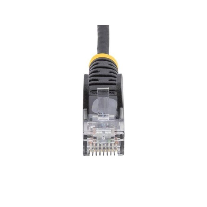 Cable Ethernet Cat6 StarTech Slim 15m Negro 28AWG UTP LSZH PoE++ 100W