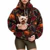 2026 Womens Halloween Print Oversized Hoodie Fall Winter Loose Fit Sweatshirt