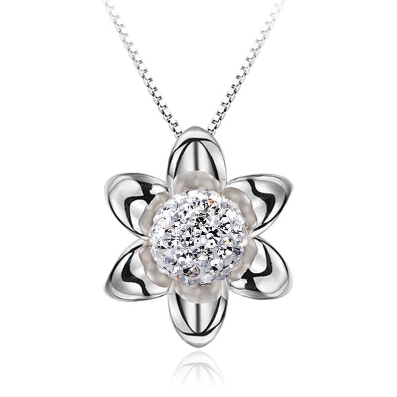 

Корейская версия темперамента модное милое пасторальное цветочное посеребренное ожерелье ожерелье подсолнечник кулон женский