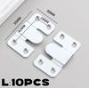 10pcs Picture Frame Hooks Stainless Steel Wall Hanger Flush Mount Hanging Buckle Furniture Interlock Bracket Joint Connector