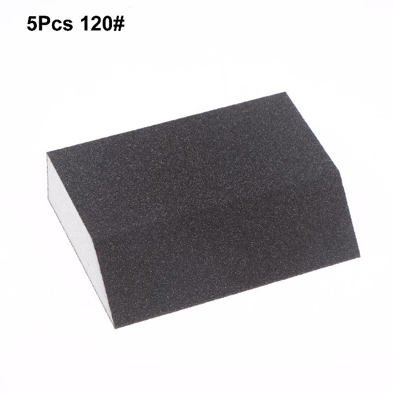 5/7 Piece Single Sandpaper Sponge Set - 60/80/100/120/180/220/240 Grit Sanding Block Combination, Washable And Reusable