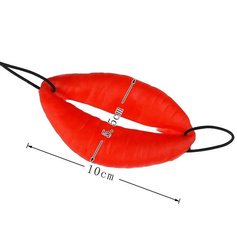 Zabawne Czerwone Usta Rekwizyty Walentynkowe Żarty Kiełbasa Grube Halloween Zabawne Horror Lateksowe Maski Magia Cosplay Dekoracja na Imprezę dla Dorosłych