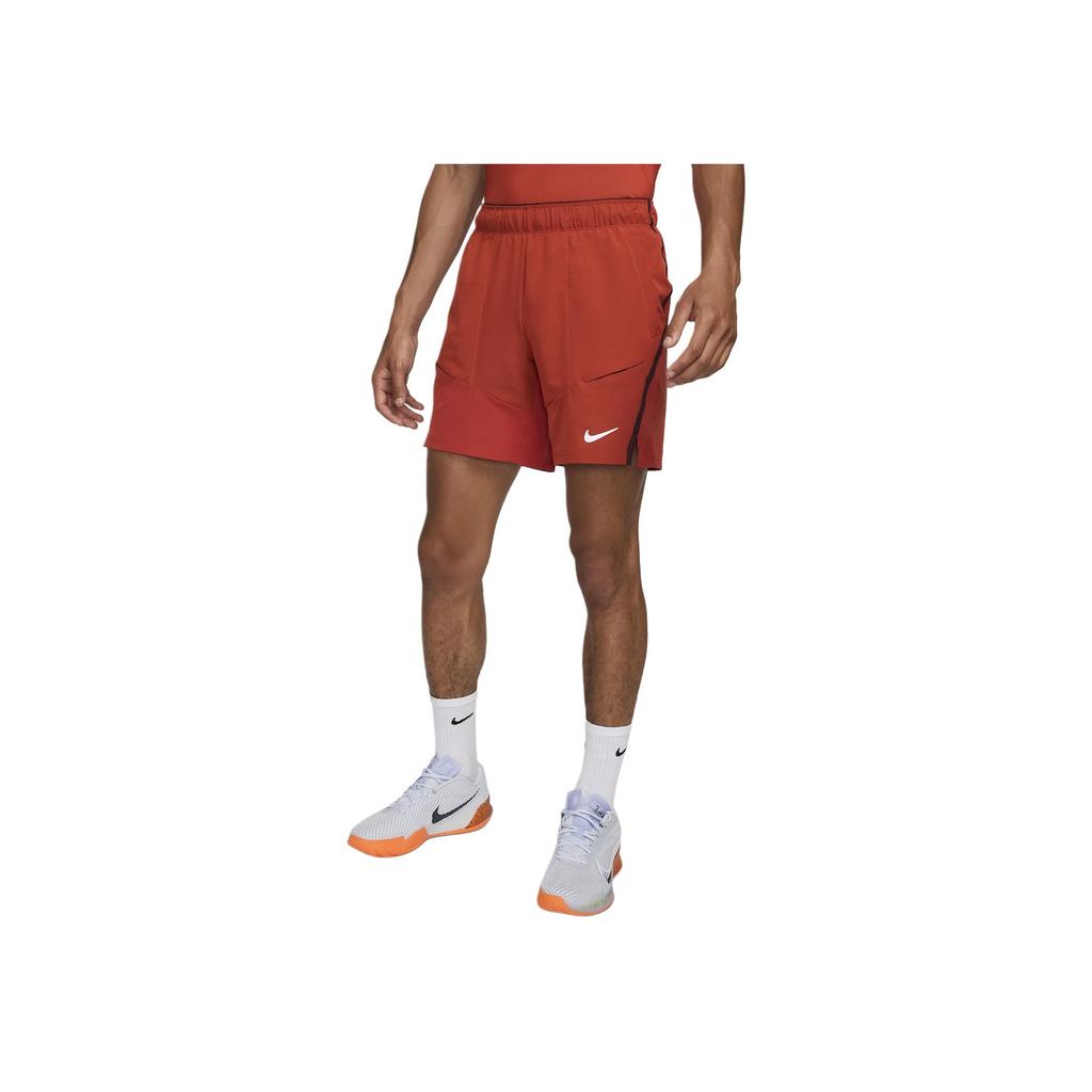 Nike Court Advantage Moisture-Wicking Comfortable Fit Mid-Rise Casual Shorts Men Shorts Red FD5336-626